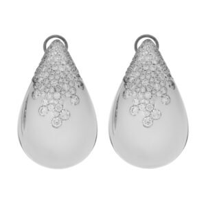 White Gold and Diamond Earrings