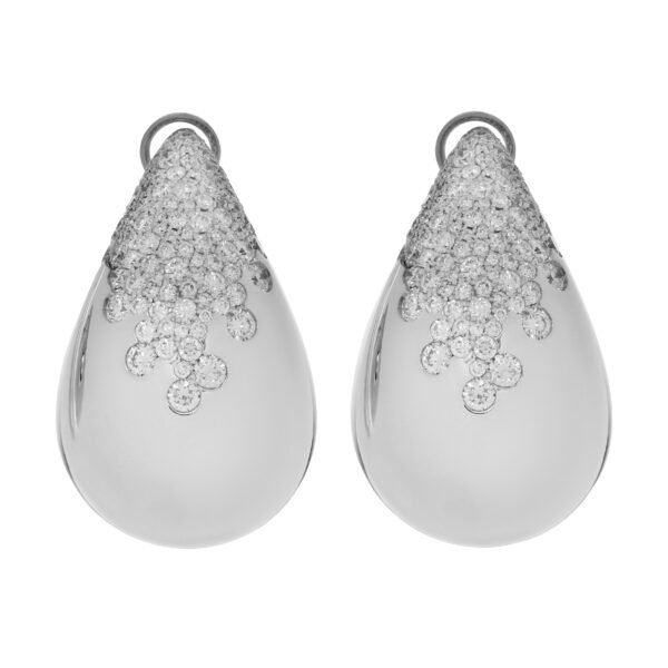 White Gold and Diamond Earrings