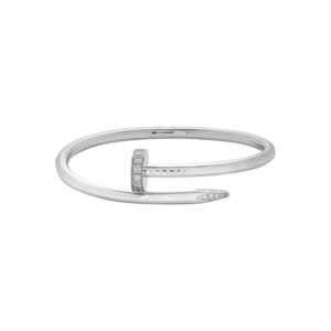 White Gold and Diamond Juste un Clou Bangle Bracelet