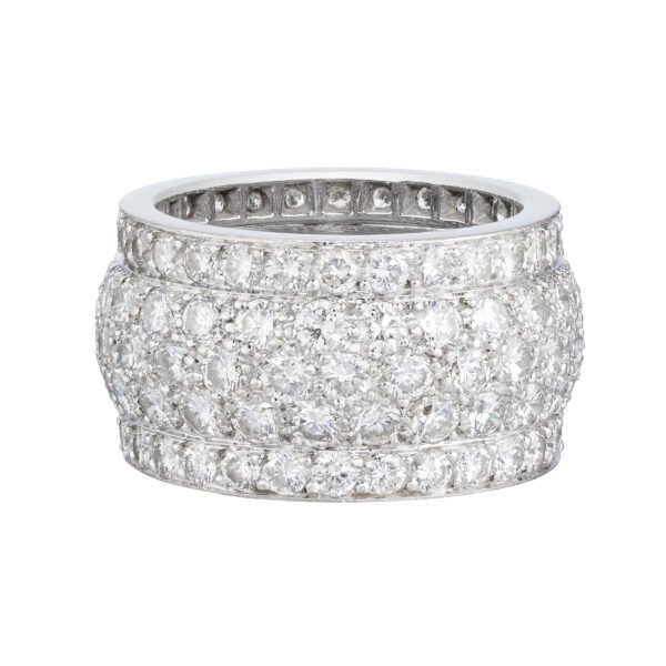 White Gold and Diamond Nigeria Eternity Band Ring