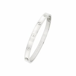 White Gold Love Bracelet