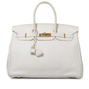 White Togo Birkin 35 Gold Hardware, 2009