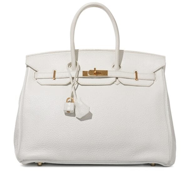 White Togo Birkin 35 Gold Hardware, 2009