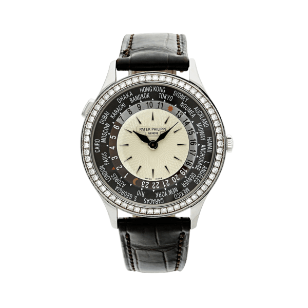 World Time Reference 7130G-001, a white gold automatic wristwatch with world time, Circa 2012