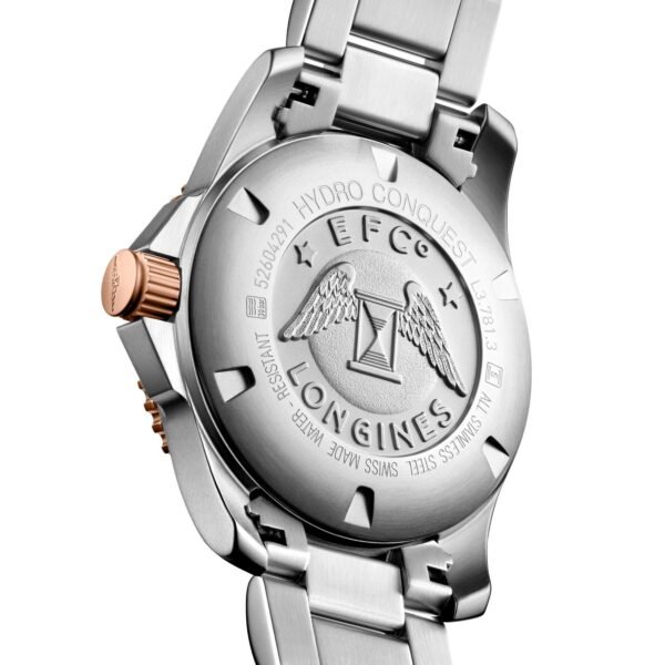 Men's Longines HydroConquest Two-Tone Watch | Grey Dial | 41mm | L37813787 - Image 3