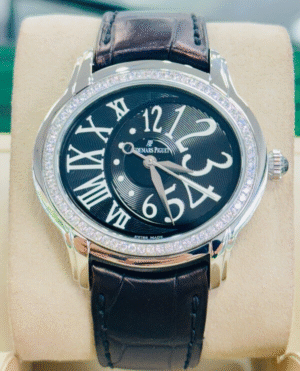 Audemars Piguet Millenary 39mm Factory Diamond Bezel Watch 77301ST.ZZ.D002CR.01