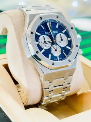 Audemars Piguet Royal Oak Blue Chronograph 41mm 26331ST.OO.1220ST.01 B/P MINT