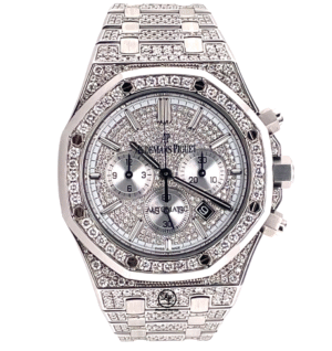 Audemars Piguet Royal Oak Chronograph 41mm ICED OUT 26320ST.OO.1220ST.01 B/Paper