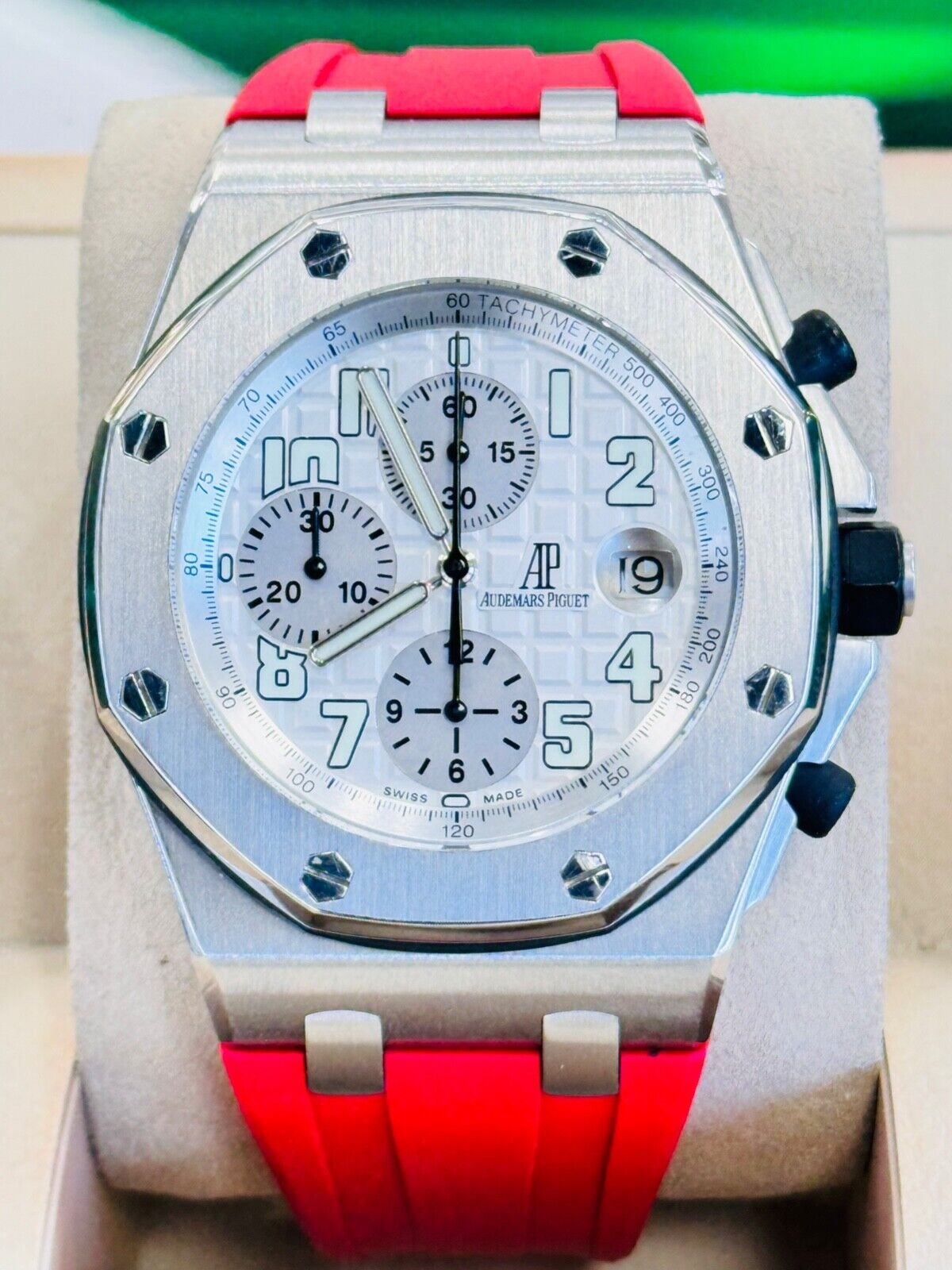 Audemars Piguet Royal Oak Offshore Chrono White Watch 26020ST.OO.D001IN.02.A