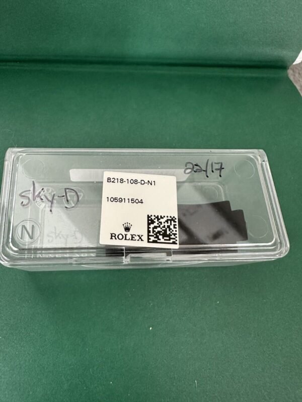 Brand New Rolex Skydweller Oysterflex 22mm Black Rubber Band 351860 SIZE D