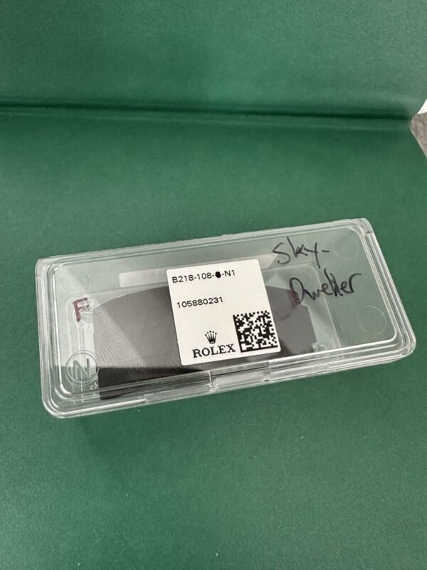 Brand New Rolex Skydweller Oysterflex 22mm Black Rubber Band 351860 SIZE F