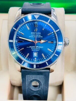 Breitling Super Ocean Heritage 46mm A17320 Blue Dial Bezel Watch Box/Papers