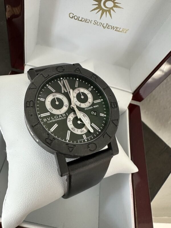 Bvlgari Roma Carbon REF: BB 38 CL CH 38mm Chronograph Quartz Watch
