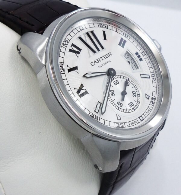 CARTIER CALIBRE AUTOMATIC STAINLESS STEEL PAPERS REF# W7100037 *MINT*