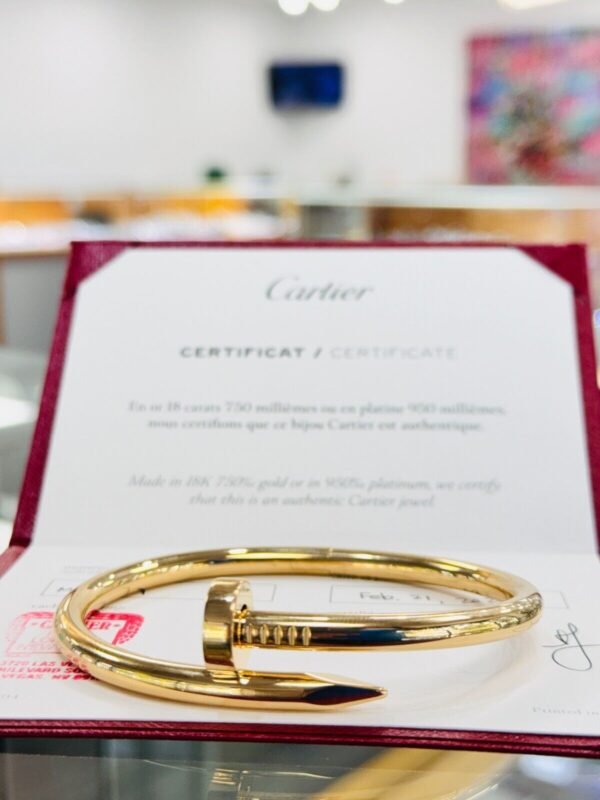Cartier Nail Juste un Clou Bracelet 18K Yellow Gold LARGE model B6069517 PAPERS