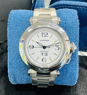 Cartier Pasha C 35mm 2475 Stainless Steel Automatic Watch Mint Condition