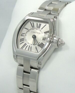 CARTIER Roadster W62016V3 Stainless Steel Ladies Watch MINT