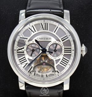 Cartier Rotonde de Cartier Tourbillon Platinum Limited Edition Watch BOX/PAPERS