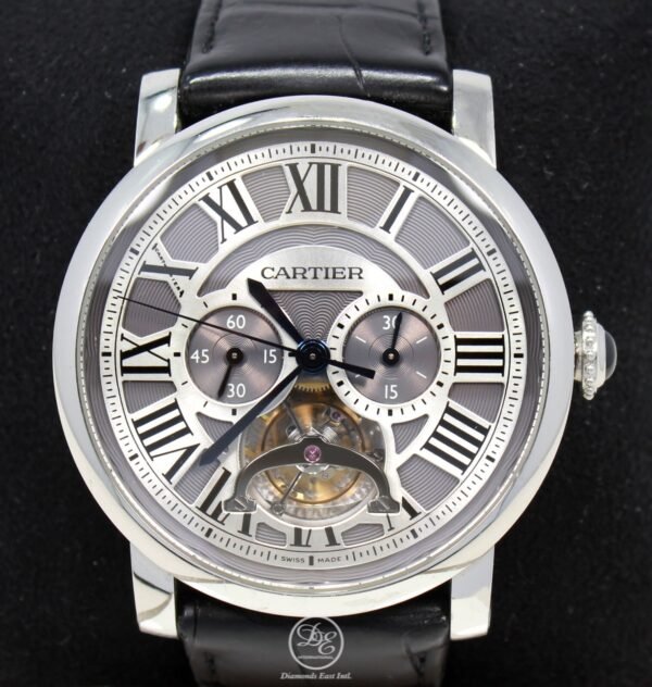 Cartier Rotonde de Cartier Tourbillon Platinum Limited Edition Watch BOX/PAPERS