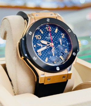 Hublot Big Bang 44mm 18K Rose Gold 44mm Chrono Carbon Dial 301.PB.131.RX PAPERS