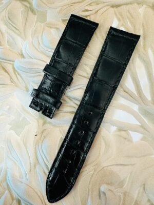 Jaeger LeCoultre Black Alligator Band 19mm With 16mm End