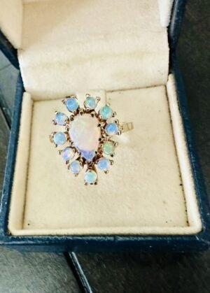 Ladies Vintage Estate 14k Yellow Gold & Jelly Opal Ring ~ Stunning 😍