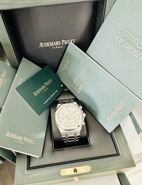 Men’s Audemars Piguet Royal Oak Chrono 41mm 26240ST 50th Anniversary Box Papers