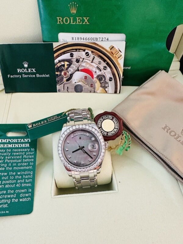Men’s Rare Rolex Day-Date Masterpiece 39mm Ref 18946 Platinum Watch~ Box Papers