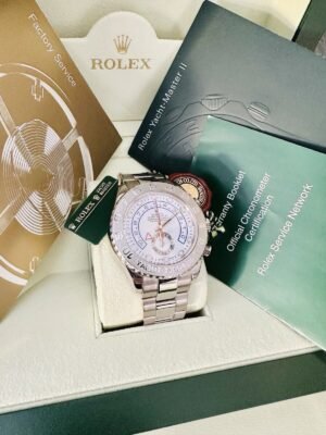Men’s Rolex Yacht-Master II 18K WG Watch Ref 116689 Box Manuals~ Discontinued