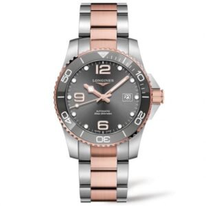 Men's Longines HydroConquest Two-Tone Watch | Grey Dial | 41mm | L37813787