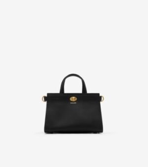 Mini Cotswolds Tote in Black - Women, Leather | Burberry® Official