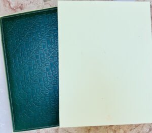 New Authentic Rolex Green Leather Anniversary Notebook With Rolex Pen 9in X 12in