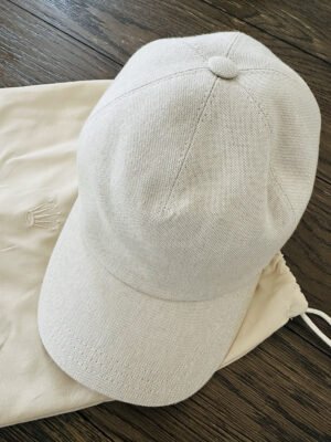 New OEM Rolex Beige Khaki Baselworld Baseball Golf Hat With Rolex Travel Pouch
