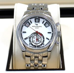 Patek Philippe 5960-1a White Dial Annual Calendar Day-Date Watch BOX/PAPERS