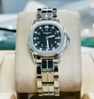 Patek Philippe Aquanaut 4960/1A-001 on Steel Bracelet Black Dial Watch PAPERS