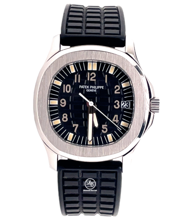 PATEK PHILIPPE AQUANAUT 5066A 36mm Black Rubber Stainless Steel Automatic Watch