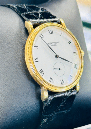 Patek Philippe Calatrava 3919J 18k Yellow Gold 34mm White Dial Manual Watch