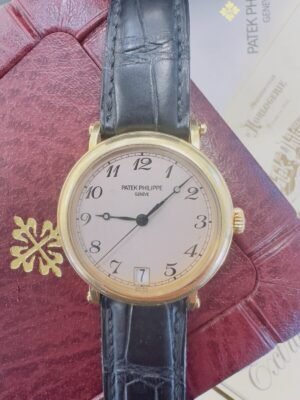 Patek Philippe Calatrava 5053J 18k Yellow Gold Ivory dial 36mm Automatic Watch