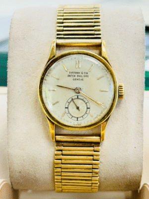 Patek Philippe Calatrava “Tiffany & Co Dial” Vintage Manual 448 18k Gold 28mm