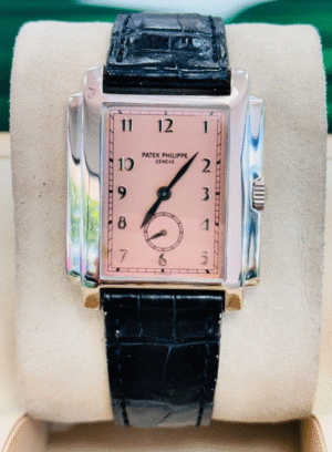Patek Philippe Gondolo Salmon Arabic Dial 18k White Gold 5024G Watch