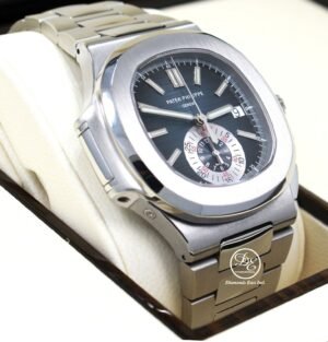 PATEK PHILIPPE Nautilus 5980/1A 40mm Blue Dial Chronograph Watch MINT