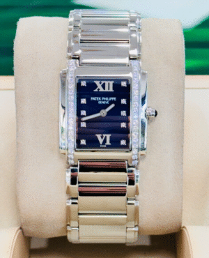 Patek Philippe Twenty 4 4910/10A-012 Factory Blue Diamonds Dial Women's Watch