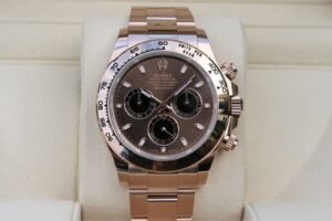 ROLEX 116505 DAYTONA WATCH 18K ROSE GOLD CHOCOLATE