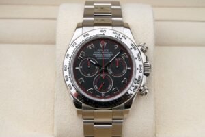 ROLEX 116509 DAYTONA COSMOGRAPH WATCH 18K BLACK RACING DIAL