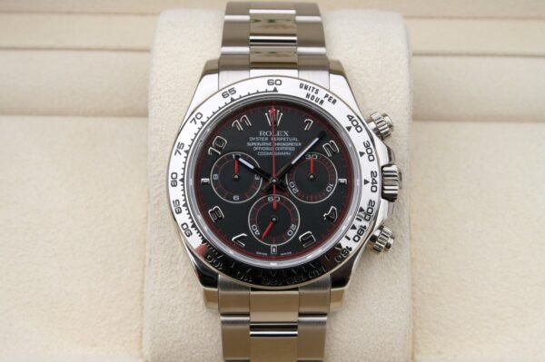 ROLEX 116509 DAYTONA COSMOGRAPH WATCH 18K BLACK RACING DIAL