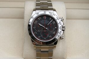 ROLEX 116509 DAYTONA COSMOGRAPH WATCH 18K BLACK RACING DIAL