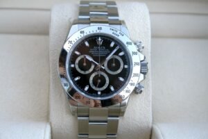 ROLEX 116520 DAYTONA WATCH BLACK DIAL STAINLESS STEEL