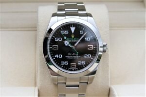 ROLEX 116900 AIRKING GREEN HAND 40MM WATCH