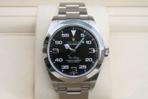 ROLEX 116900 AIRKING GREEN HAND 40MM WATCH