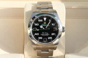 ROLEX 116900 AIRKING WATCH GREEN HAND 40MM